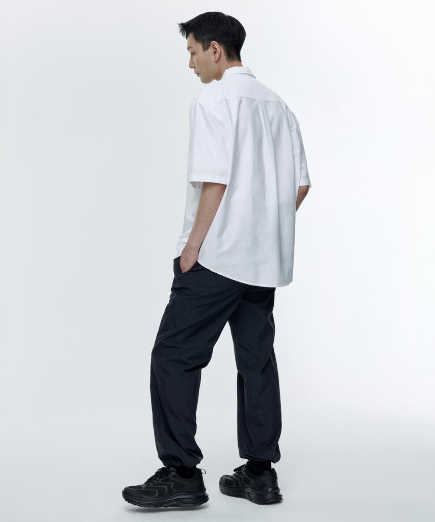 MUSINSA STANDARD Nylon Wide String Pants [Dark Gray]