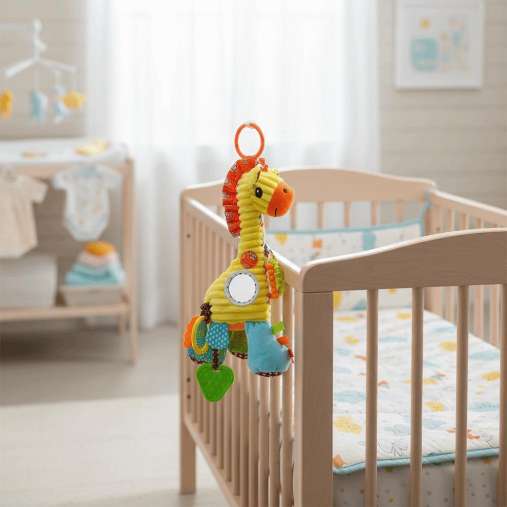 Soft Plush Plush Infant Rattles Handle Grip Baby Development Toys Stroller Mobile Toys  Infant Crib