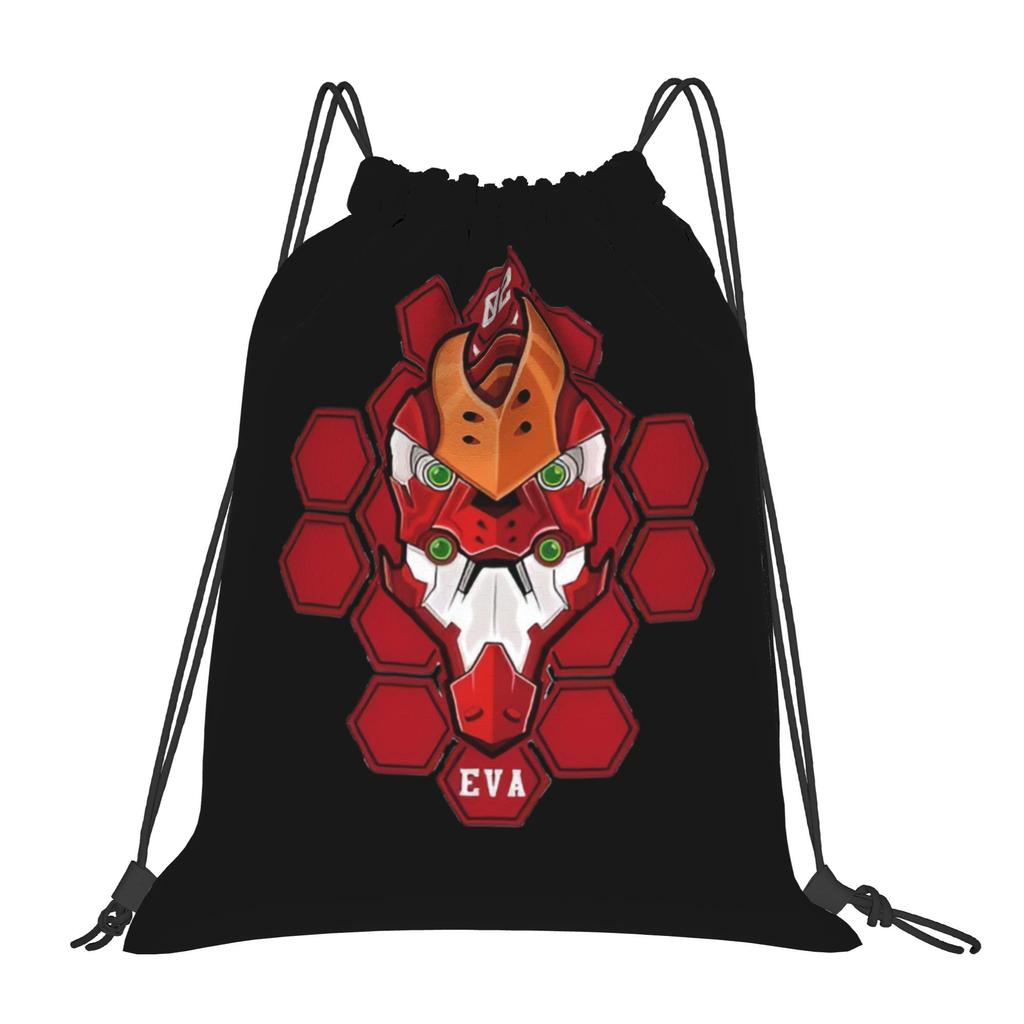 Custom EVA Evangelions Drawstring Bags for Shopping Yoga Backpacks Women Men Manga Sports Gym Sackpack