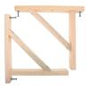 2026 Am besten!! Holz-Beige Regalwinkel zur Haltenutzung Langlebig Stabile Konstruktion Einfache Montage 2 Stück