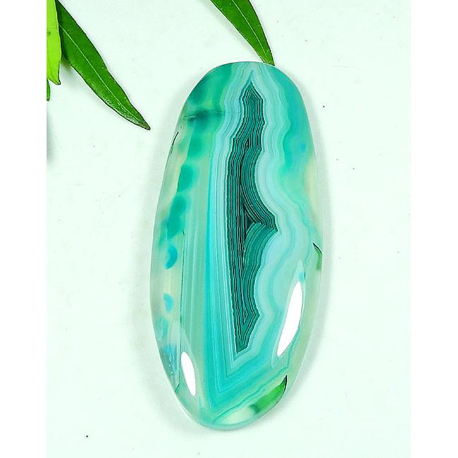 101Cts. Dyed Onyx Agate Oval Shape Cabochon Loose Gemstone 28X65MM SK-4316