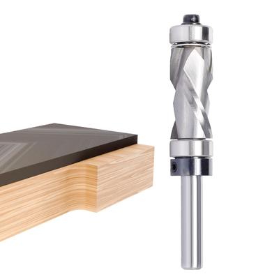 Lager Spiralfräser 6mm Kompression Hartmetall Oberfräser Schneiden Schneiden auf und ab TCT Bündigfräser Doppelschneidiger Fräser, Schaft, Schneide, Fräser, 12,7mm Breite,