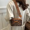 Fashionable Pu Leather Mini Square Shoulder Bag With Unique Bow And Colorful Leopard Print Ideal For Urban Outfits