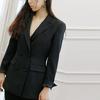 Blak Space Slim-Fit Stitch Double Jacket
