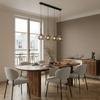 Lampa wisząca sufitowa zwis listwa nad stół do kuchni klosz grafit 4xe27 pion 15-021