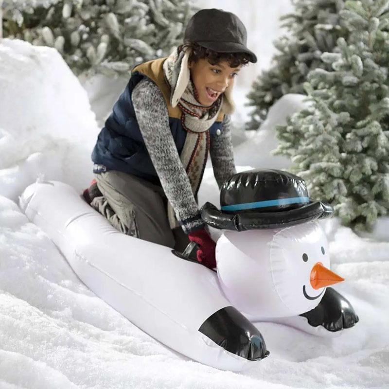 PVC Cold Resistant and Wear-resistant Winter Inflatable Snowman Skiing Ring Winter Outdoor Sled Winter Snowboard