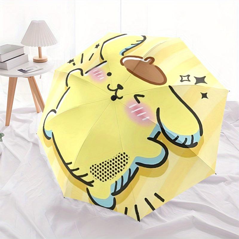 1pc Sanrio Auto Umbrella Durable Iron Frame & Plastic Handle, Gift for Men & Women, Sturdy Construction,Playful Design y250826144
