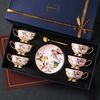 Elegant European Bone China Tea Cup and Saucer Set – Luxurious Ceramic for High-Style Afternoon Tea