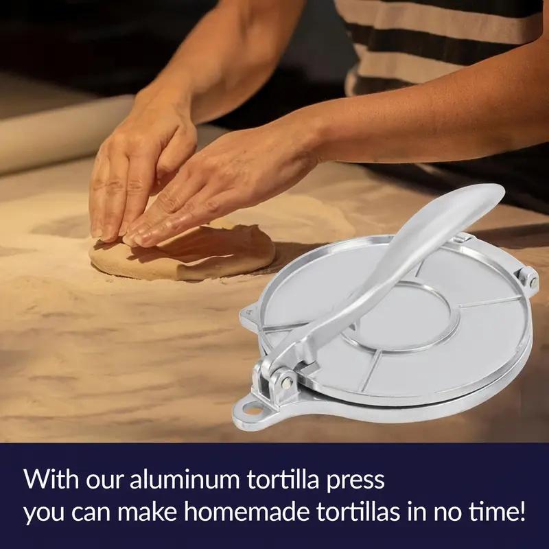 8 Inch Mexican Tortilla Press,Heavy Duty Manual Non Stick Surface, Quick 5-Second Pressing for Perfect Tortillas, Pancakes, Pizza, Indian Flatbreads