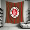 St. Pauli Club Wandbehang Bedruckte Stoffdecke Dekorative Wandteppiche für Schlafzimmer Wohnzimmer Heimdekoration