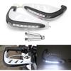 2Pcs Universal Motorcycle Handguards Handguards with LED Light Motorcycle Handguard Handlebar Protector