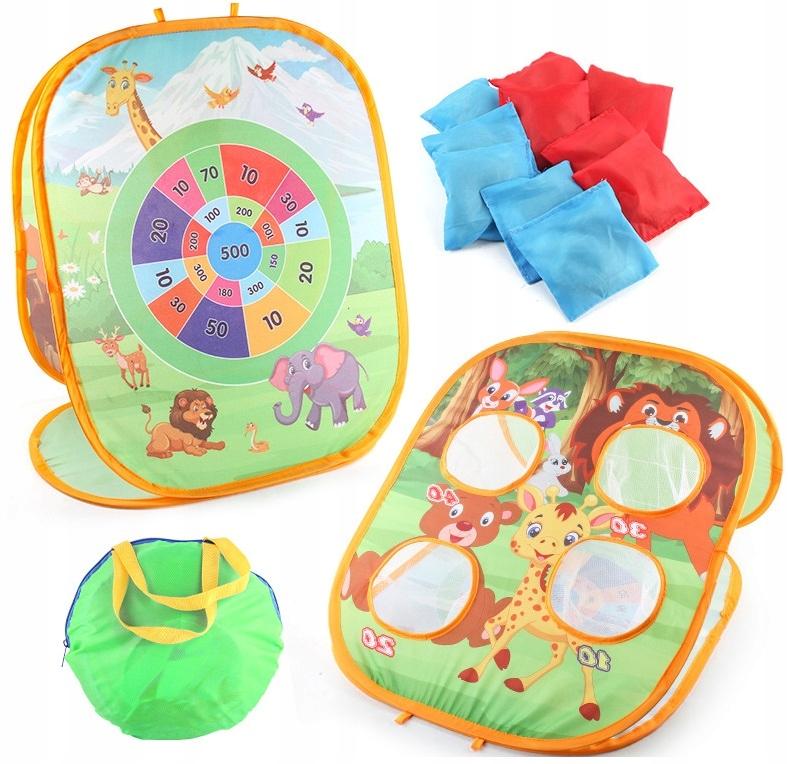 Skill Game Bag Tossing Ball Throwing Target Scoring 3-in-1