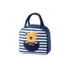 Insulated Lunch Tote Bag with Cartoon Print Zipper Closure Top Handle Portable Lunch Box for Adults and Kids