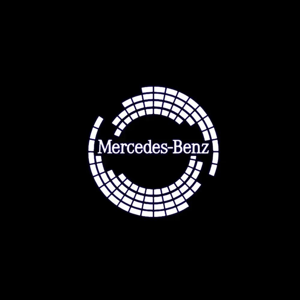 2Pieces Car Door Light Logo Laser Projector Ghost Shadow Welcome Light For Mercedes Benz CLA C117 C207 AMG CLS C218 W218 A207