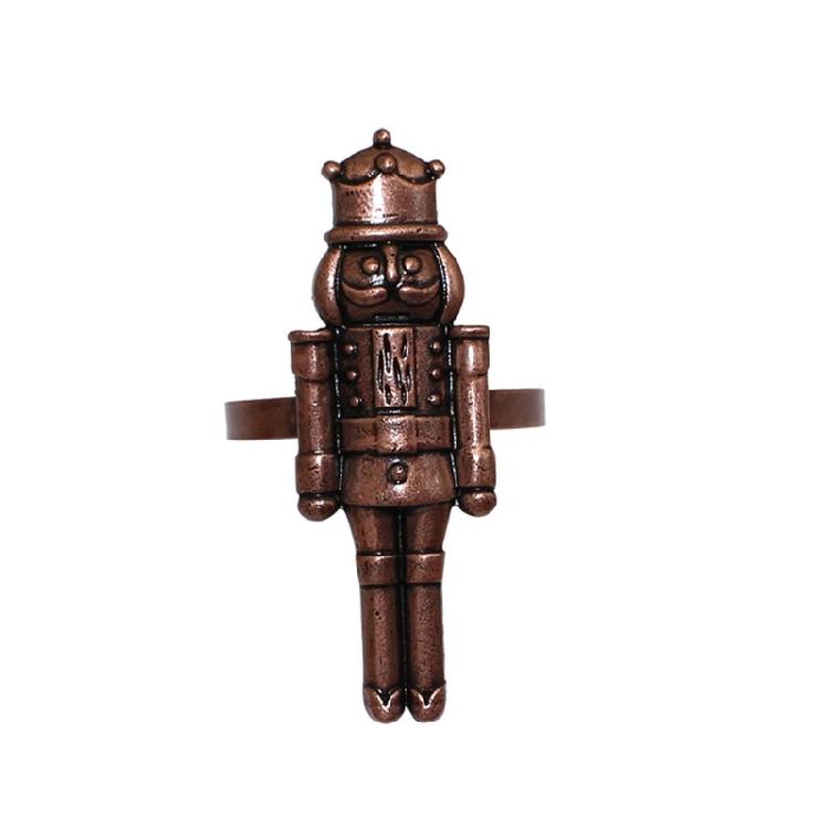 Metal Napkin Rings Christmas Nutcrackers Napkin Holder Wedding Table Decoration