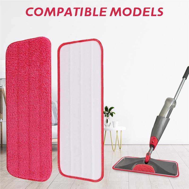 Good-8 Pack Replacement Mop Pad Mop,Wet & Dry Floor Cleaning Refills Reusable Fit For Any Microfiber Reveal Flat Mop