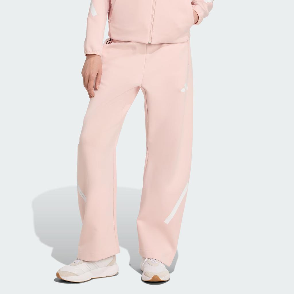 Adidas True Healing Series Barrel Tracksuit Bottoms Mid Rise Loose Fit Drawstring Casual Pants Women Bottoms KC7907