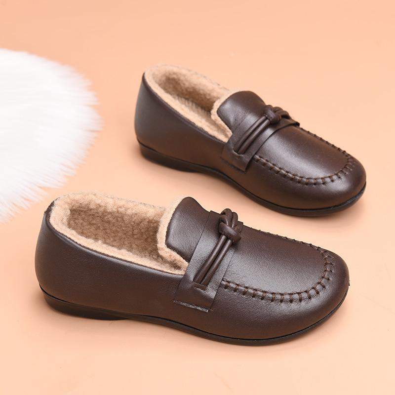 Fleece warm Doudou shoes winter new medium and comfortable soft-soled cotton shoes