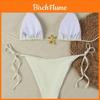 Ladies Bikini Swimsuit With Nylon Material And Removable Padding For Beach And Pool Use