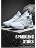 Men's High Top Breathable Non-Slip Shock-Absorbing Basketball Shoes for Middle School Students