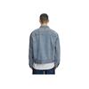 Comfortable Letter Print Single-Breasted Button-Down Loose Long Sleeve Denim Jacket Men jackets Light-Blue LMT007009101291A05309