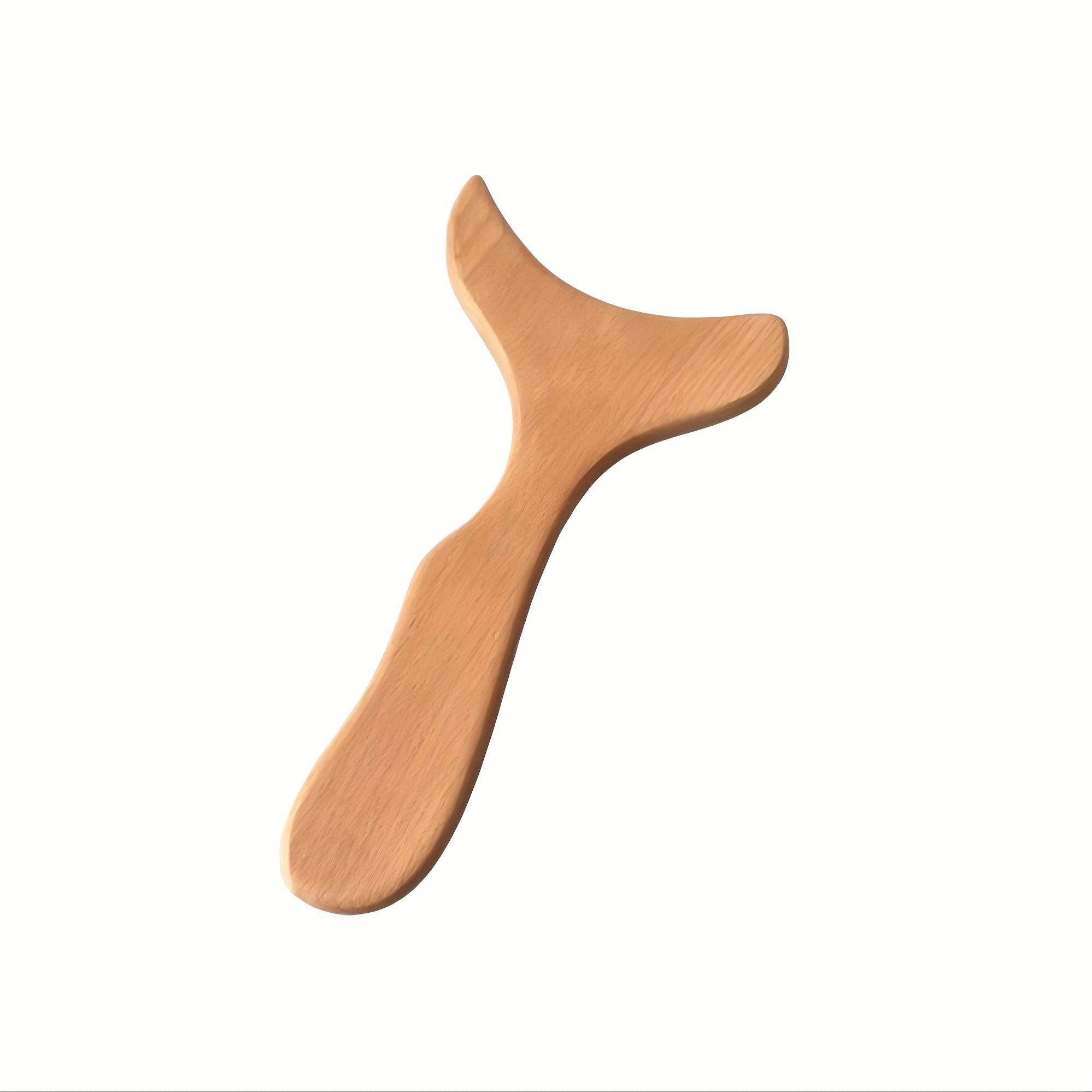 

[Natural Massage Tool] High-Quality Natural Wooden Massage Tool for Muscle | Multi-Functional Tool with Ergonomic Handle for Full-Body Relaxation