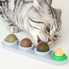 Natural Lick Cat nip Cat Supplies Chew Ball Teeth Cleaning Cat Toys Catnip Balls Molar Cat Snacks