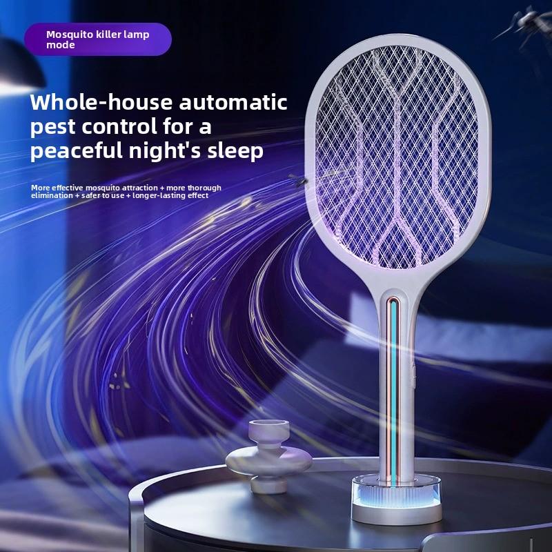 Elektrische Mückenklatsche 2-in-1, wiederaufladbare Fliegenklatsche und Mückenfanglampe für das Zuhause