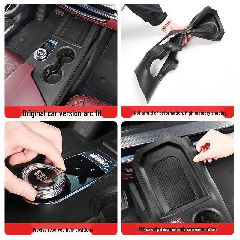 Silicone Center Console and Cup Holder Mat for Cadillac XT5