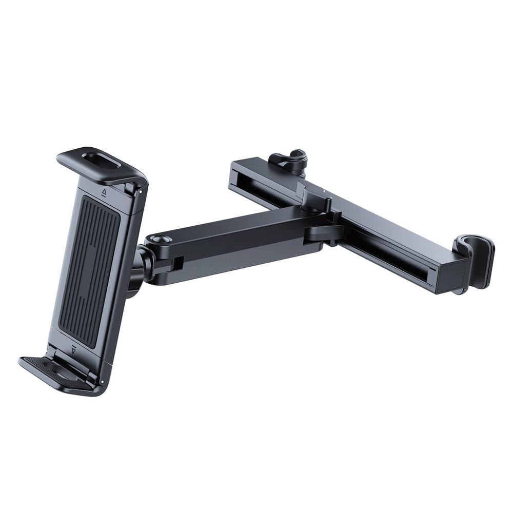 

Телескопический автомобильный держатель для телефона, регулируемая подставка для планшета на заднее сиденье, вращающийся на 360 градусов, кронштейн для телефона на подголовнике для телефона 4,5-10,5 дюймов чёрный