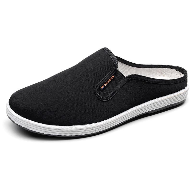 Men's Summer Breathable Backless Slip-on Slippers - Comfortable Casual Outdoor Wear