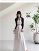 2026 New Style Women's Pink French Cake Skirt with Elastic Waistband - Spring/Summer Loose Slimming Half Skirt