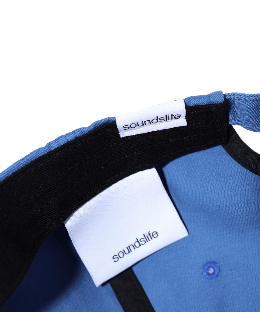 SOUNDSLIFE Vintage Lettering Washing Ball Cap Blue