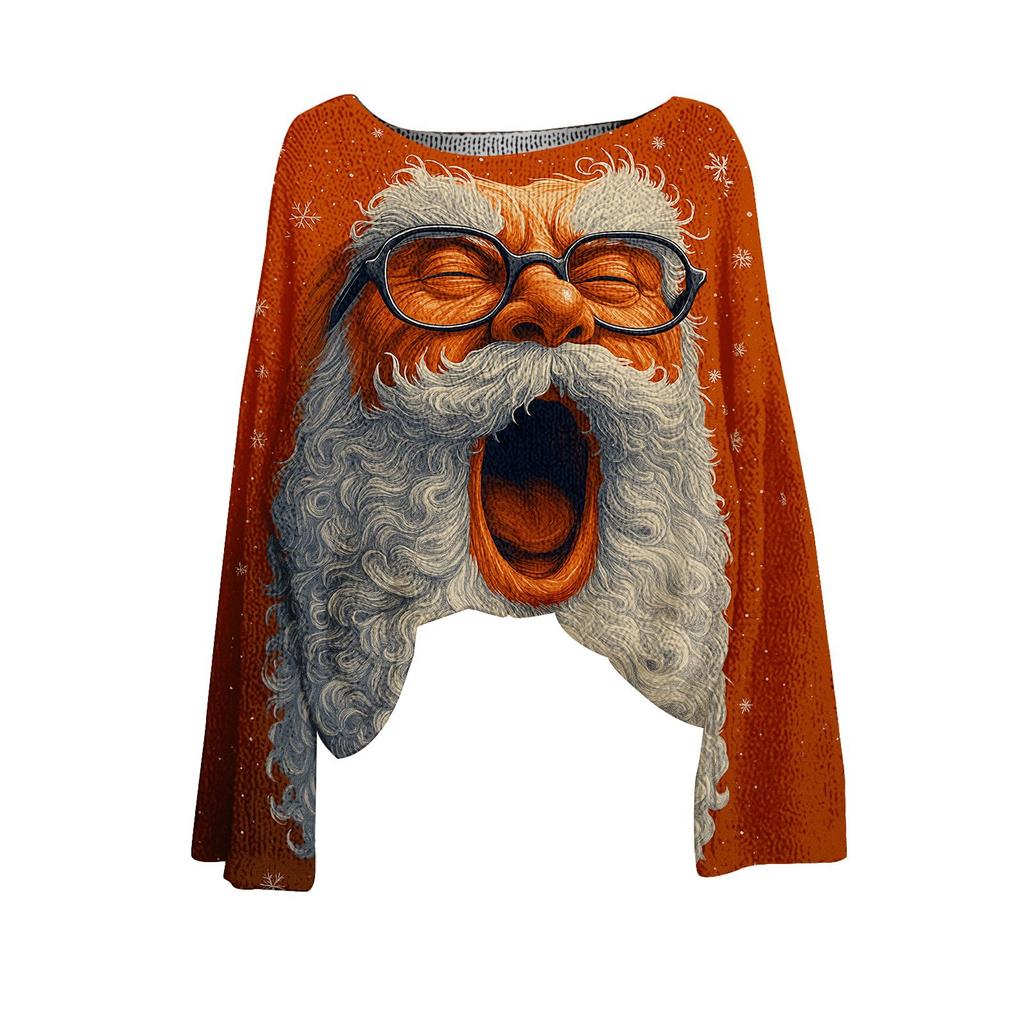 XDC-YZL84-One-word Neck Pullover Sweater 3D Printing
