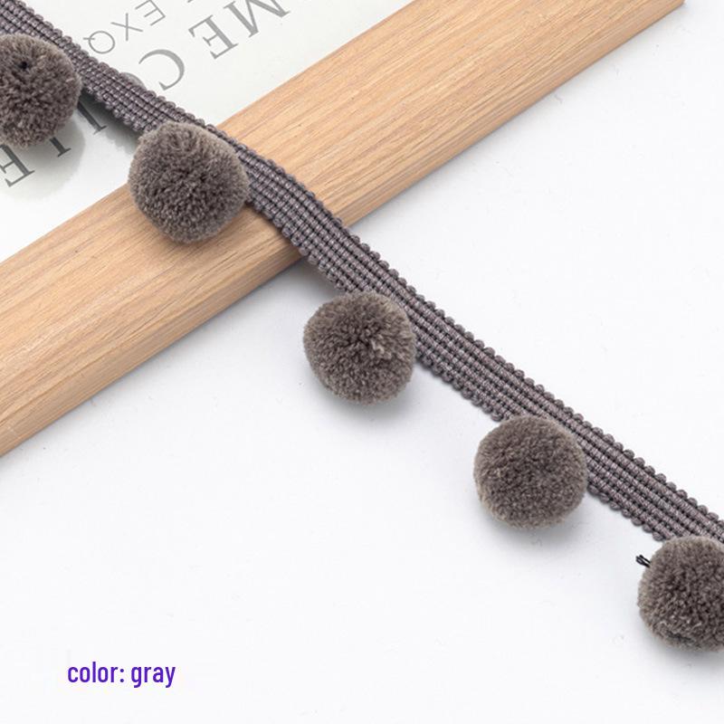 Pompom Lace DIY Craft Accessories: Handmade Cushion Decor, Creative Curtain Tassels