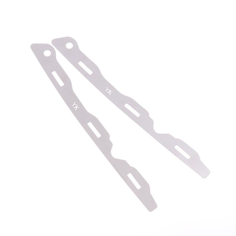 Civic 2012 2016 2 Piezas Hebilla de Placa Metálica Reparación Parachoques Delantero Resistencia Duradera para Modelos de 9ª Generación