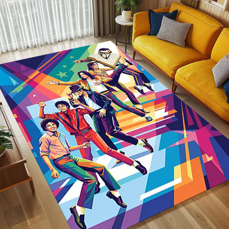 Michael Performance Living Room Nonslip Area Rug Soft Carpet For Bedroom Gameoom Playroom Sofa Office Home Decor Doormat