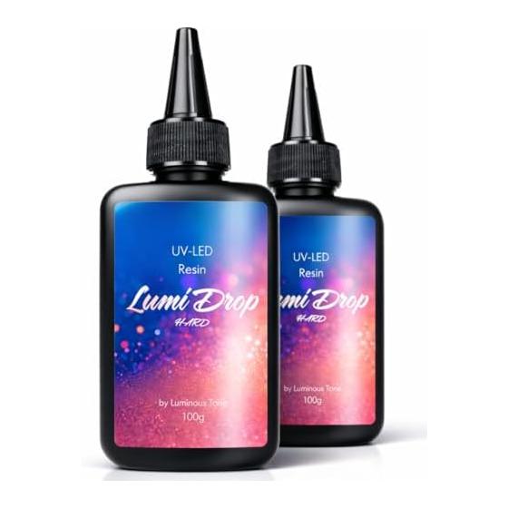 [Supervised by active resin artist] UV resin liquid large capacity 200g set, low viscosity, transparency, DIY craft accessories, key chain,