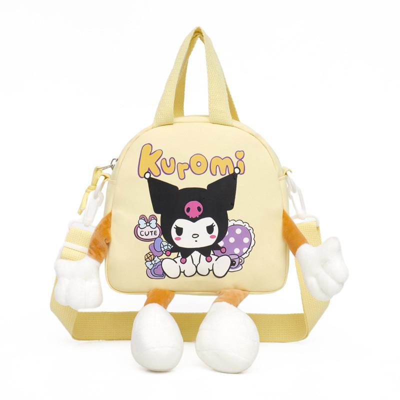School Kid Kuromi Bag Cartoon Design Lightweight Nylon Material Outings Daily