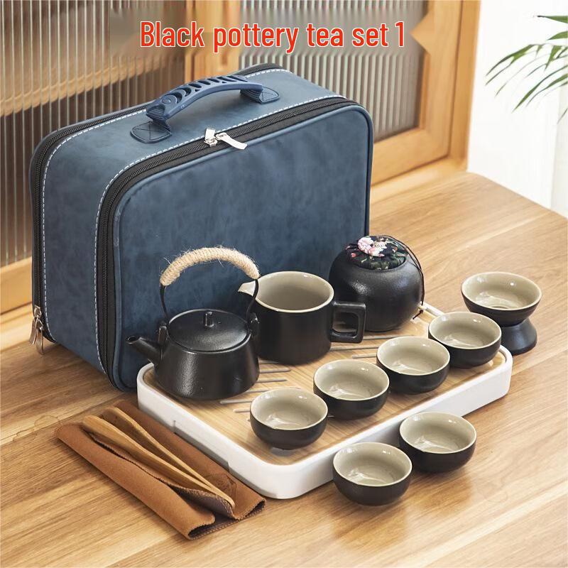 

Black Pottery Travel Kung Fu Tea Set