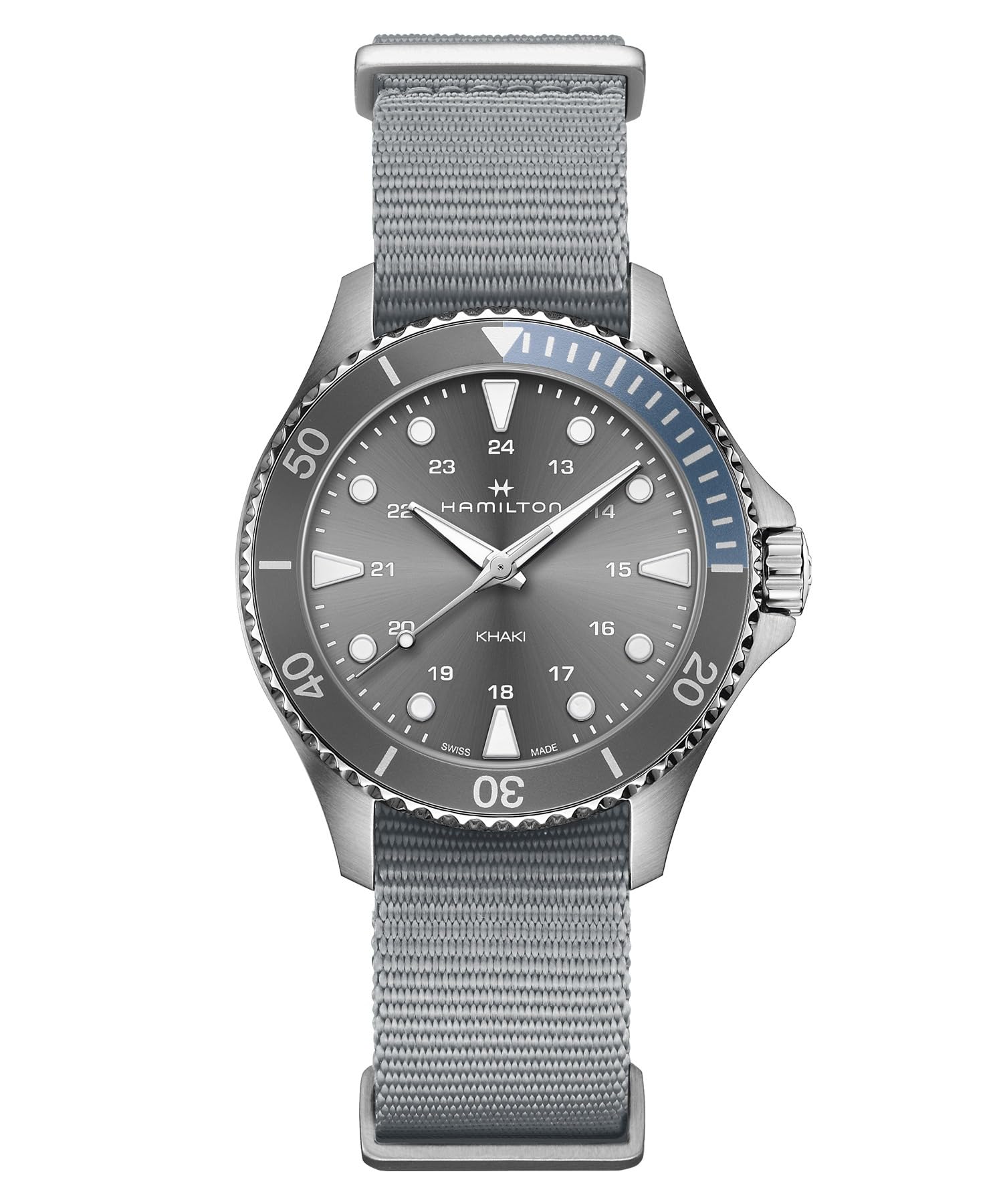 

HAMILTON Watch Genuine Warranty Khaki Scuba Quartz Imported H82211981 [HAMILTON] [Regular Product] Men s сірий колір