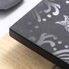 Natural Black Gold Stone Tea Tray