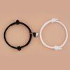2Pcs Anti-rust Multi-color Fashion Nice-looking Exquisite Magnetic Heart Couple Hand Chain Lover Bracelet