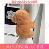 TOMMYFIELD Capybara Plush Toy, Cuddly Doll, Bicycle Bar Arm Ornament, Curtain Tie-Up (Capybara) [Used]