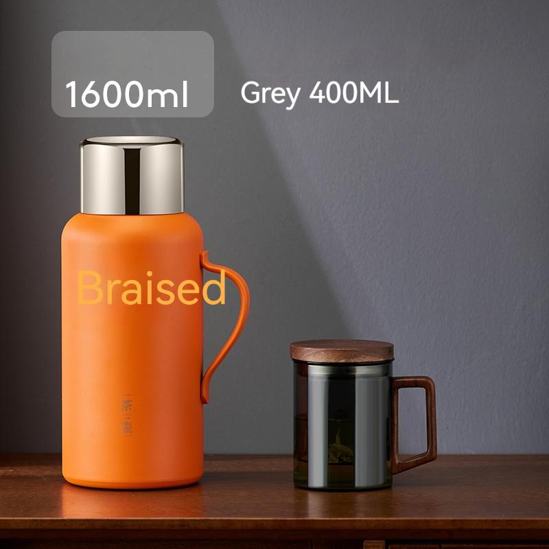 316 Stainless Steel Teapot Braised Teapot Chinese Kung Fu Teacup Glass Teacup Teapot Insulated Kettle Kettle