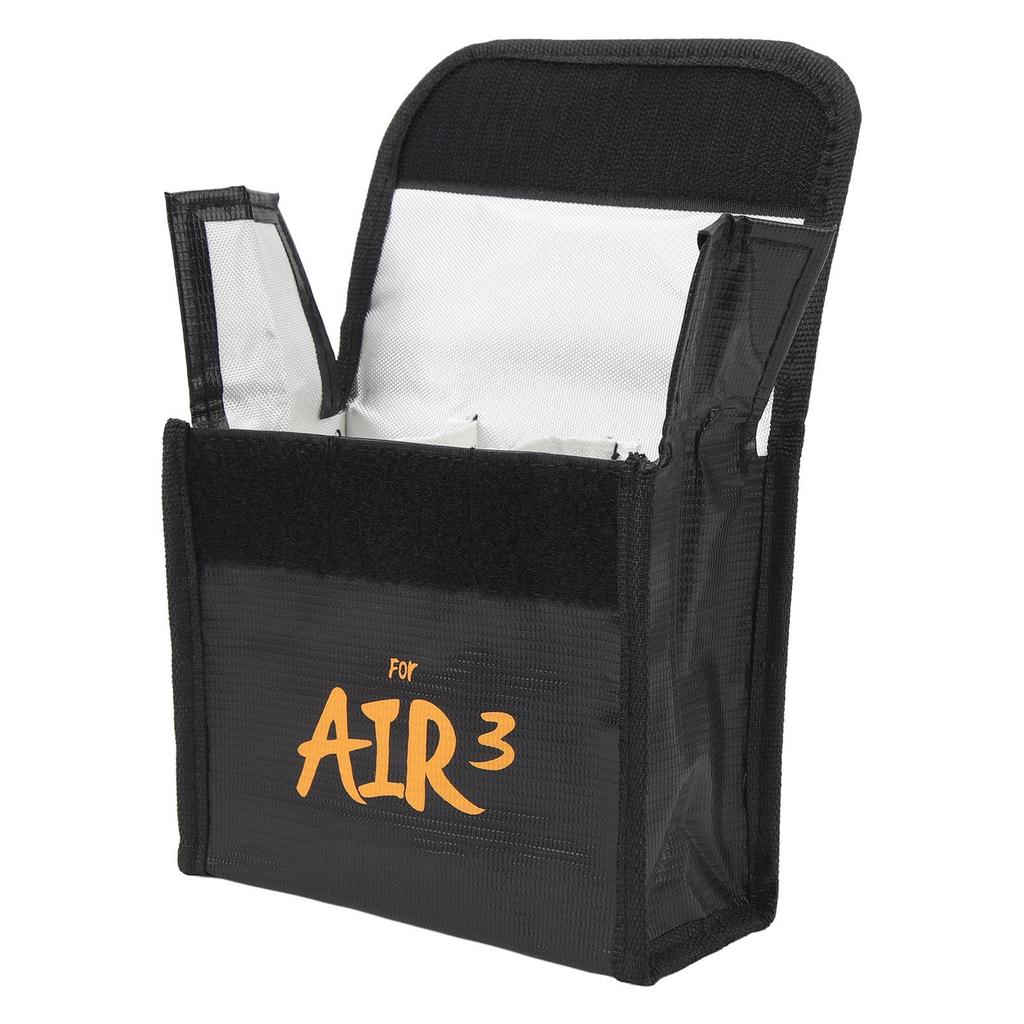 Battery Safe Bag Anti Radiation Flame Retardant Hook And Loop Closure Lithium  Batteries Explosion