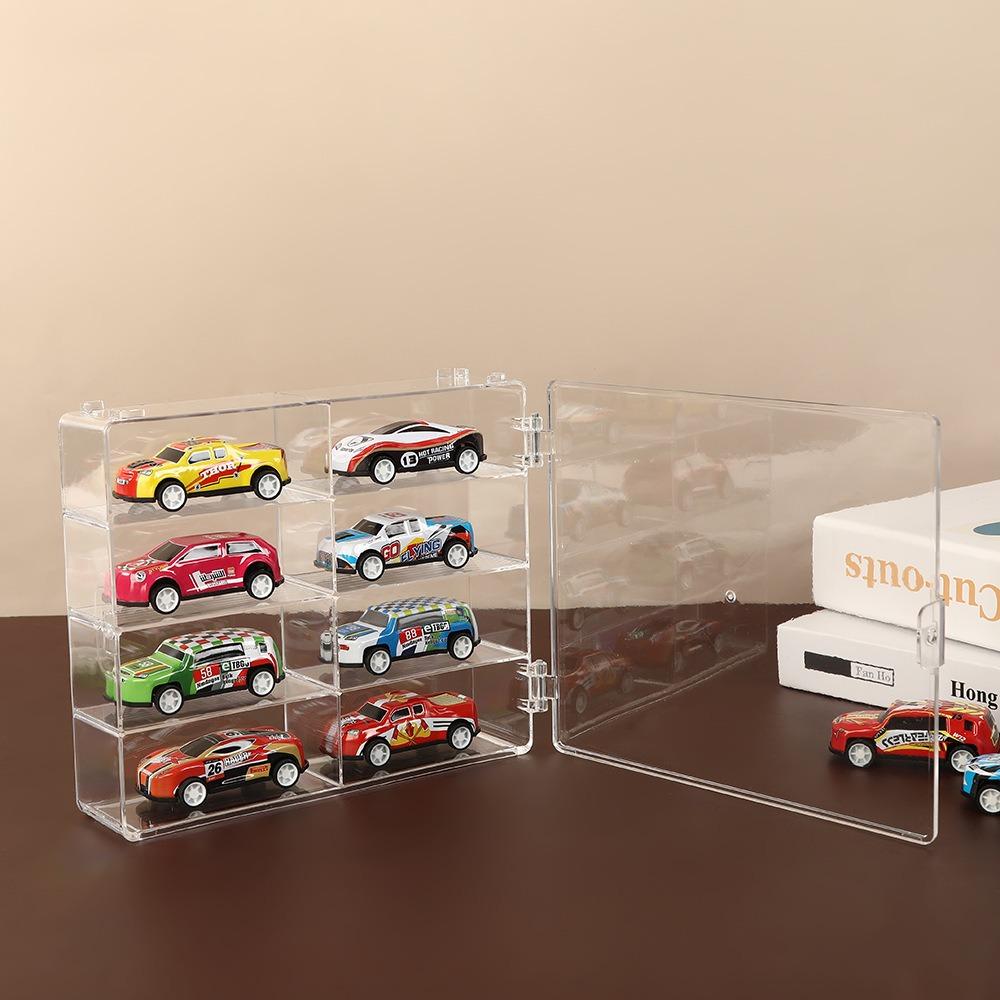Compact Car Model Storage Display Box, Car Model Dust-Proof Display Stand, Transparent Toy Car Placement Box