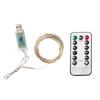USB Remote Control LED Copper Wire String Lights with Battery Box - Colorful Lights for Christmas and Festivals