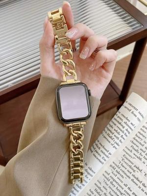 Boucle de bracelet de luxe Pour bracelet Apple Watch femmes Série Ultra 11/10/9/8/7/6/5/4/3/2/1 38mm 40mm 41mm 42mm 44mm 45mm 46mm Bracelet