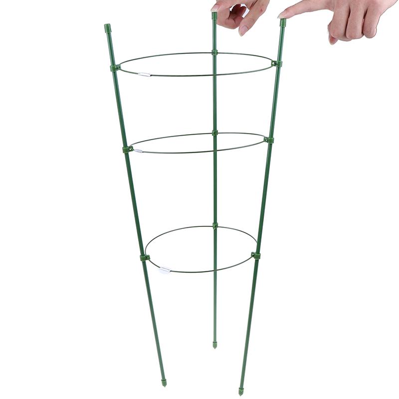 Rugged Tall Stable Easy To Use Green Plant Support Frame With Different Ways To Assemble